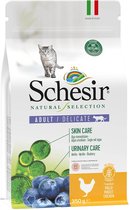Schesir Natural Selection - Kattenvoeding - Katten vanaf 1 Jaar - Kieskeurige Kat - Graanvrij - Kip - 350GR - 1ST