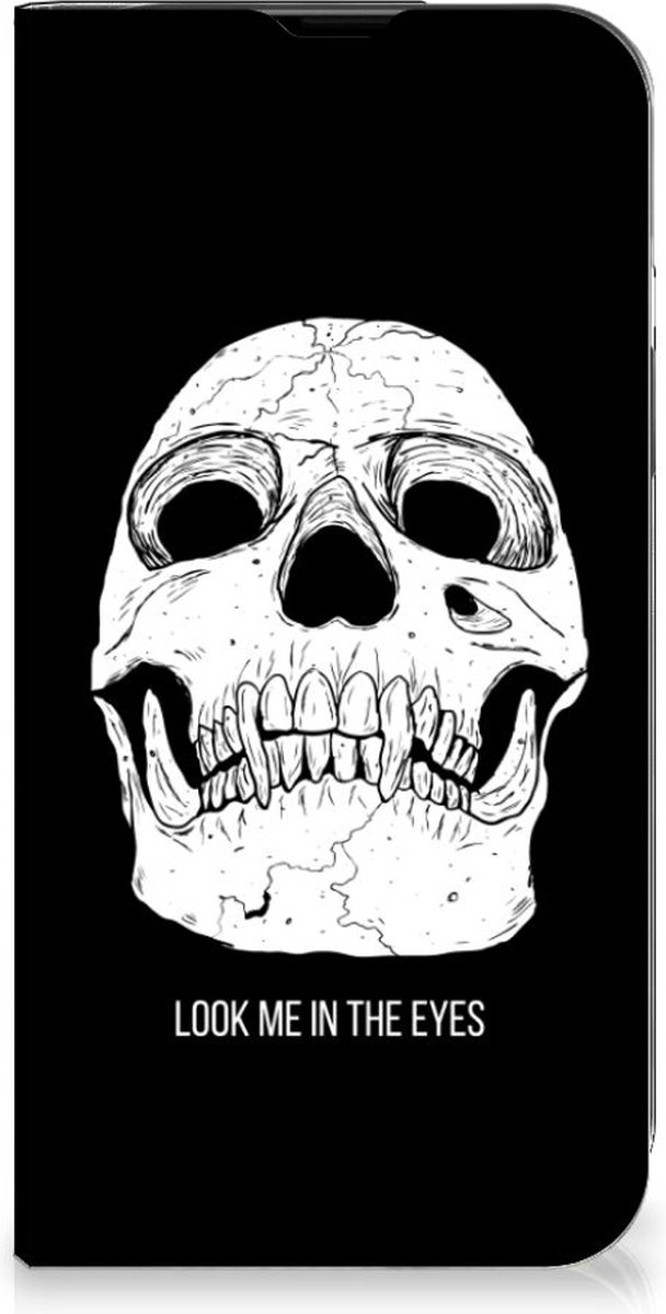 Standcase Hoesje voor Mobiel BookCase iPhone 14 Skull Eyes
