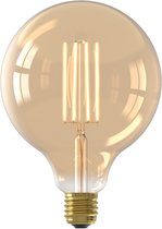 Lampe LED à Filament Calex - Source de Lumière Vintage G125 - E27 - Or - Lumière Wit Chaud Dimmable