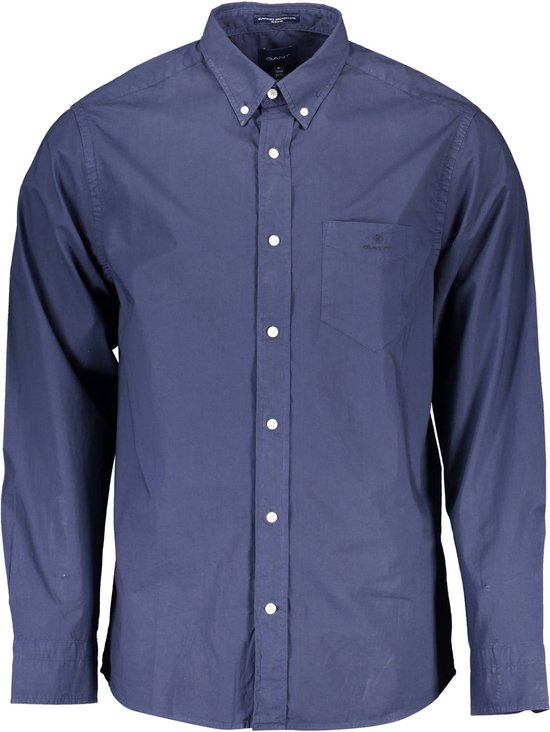 Gant Overhemd Blauw S Heren