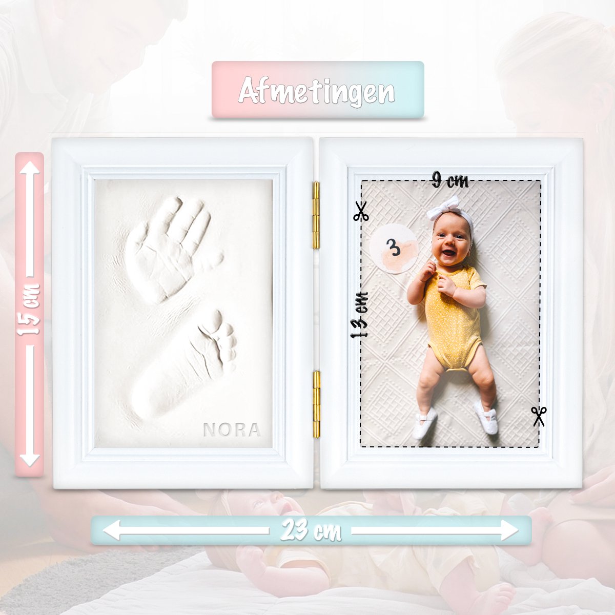 happy hands 3d afdruk hand voet baby - Ukkie Shop Home, Gift & Kids
