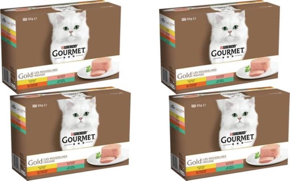 Gourmet Gourmet Gold - Mousse Mix Multipack - Kattenvoer - 12x85g