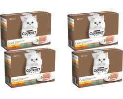4x Gourmet Gold - Mousse Mix Multipack - Kattenvoer - 12x85g