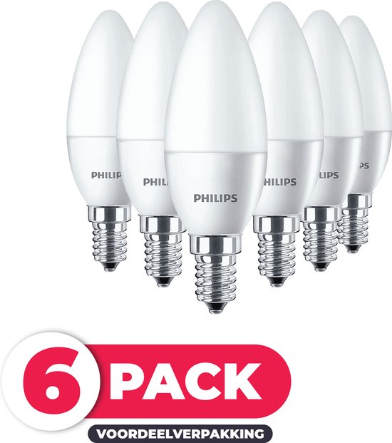 Normaal ergens daarna Philips CorePro LED E14 - 7W (60W) - Koel Wit Licht - Niet Dimbaar - 6  stuks | bol.com