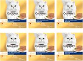 6x Gourmet Gold - Mousse Tonijn, Lever, Kalkoen & Rund - Kattenvoer - 8x85g