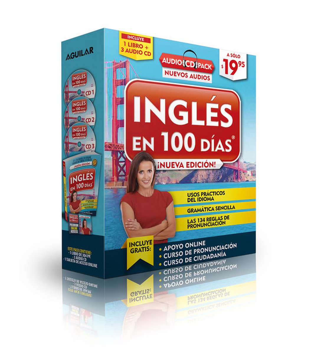 Ingles En 100 Dias - Audio Pack (Paperback Book +3 Audio CDs) / English in 100 Days ? Audio Pack op Prijzenvolger.com