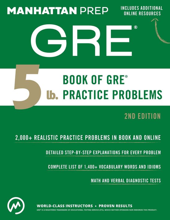 5 lb. Book of GRE Practice Problems - cover