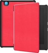 Lunso Geschikt voor Kobo Aura H20 Edition 2 hoes (6.8 inch) - sleepcover - Rood