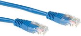 ACT CAT5E U/UTP netwerkkabel  3 meter - Blauw