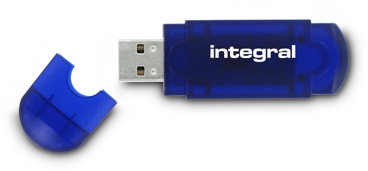 Integral EVO Usb-stick - USB 2.0 A - 128 GB - blauw