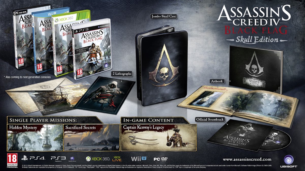 Ubisoft Assassins Creed 4 Black Flag - Skull Edition Duits PlayStation 3