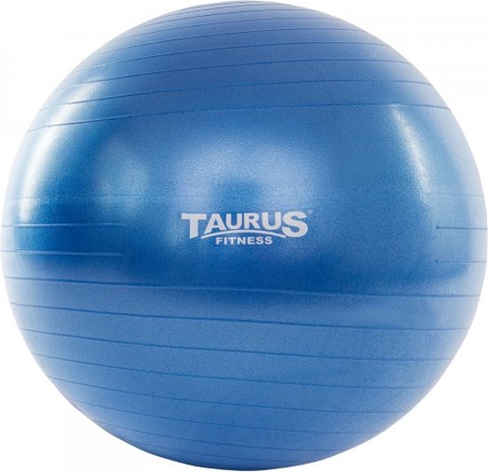 Foto: Taurus gym bal 65cm blauw yoga bal zitbal workout bal anti burst