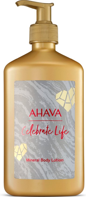 AHAVA Holiday Mineraal bodylotion - Hydrateert en voedt de huid - Houdt de huid zacht - VEGAN - Alcohol- en parabenenvrij - 500ml