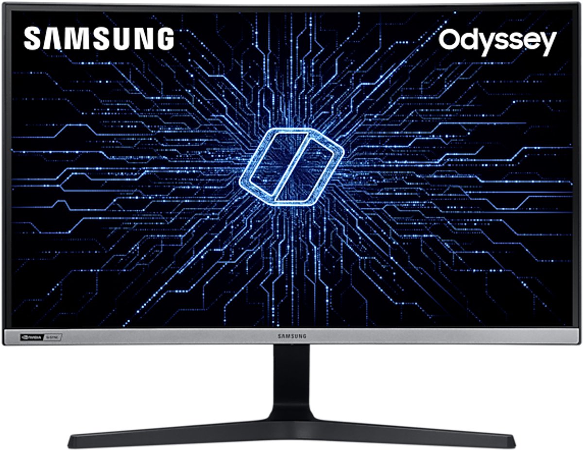 Samsung C27RG54FQR Gaming monitor 68.6 cm (27 inch) Energielabel F (A - G) 1920 x 1080 Pixel Full HD 4 ms DisplayPort, HDMI VA LCD