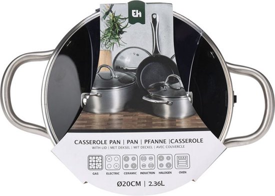 Casserole de Luxe Oneiro avec couvercle – ø20 x H 9 cm – cuisson