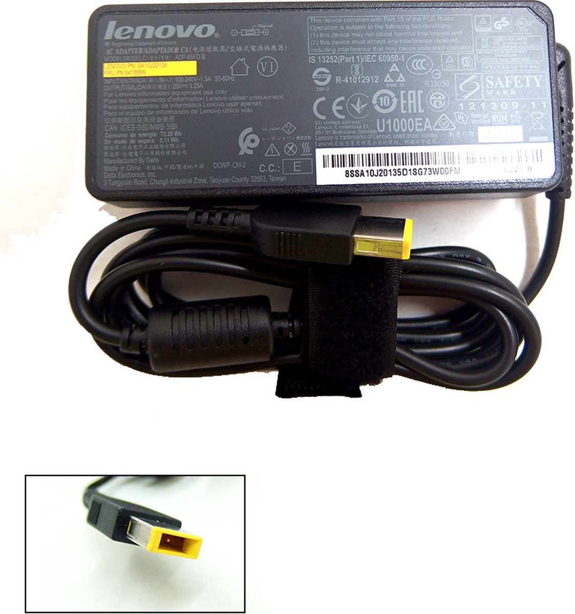 Lenovo 54Y8999 netvoeding & inverter Binnen 65 W Zwart