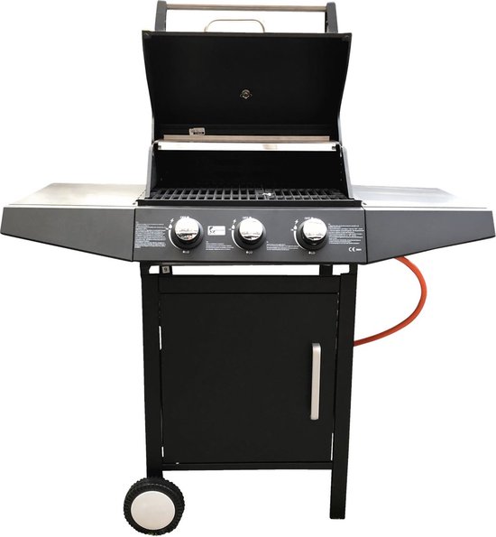 Gasbarbecue Utah - BBQ met 3 gasbranders (8,4kW)
