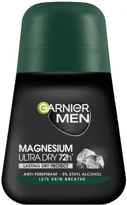 Garnier Men Magnésium Ultra Dry Roll On Deodorant - Deo Roller  anti-transpirant avec... | bol