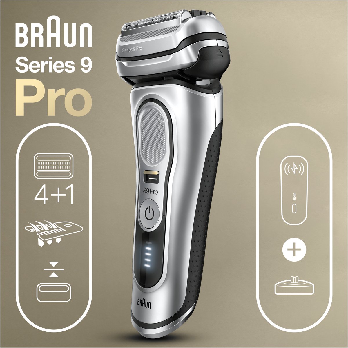Braun Series 9 Pro 9427s Elektrisch Scheerapparaat, Wet & Dry, Met PowerCase