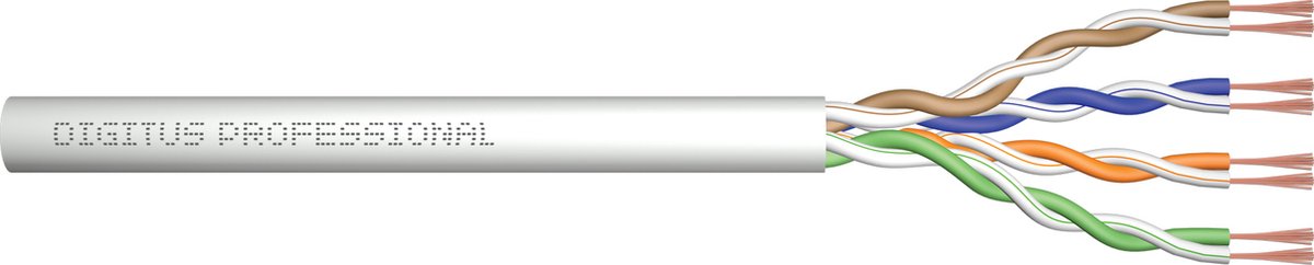 Digitus DK-1511-P-305-1 305m Cat5e U/UTP (UTP) Grijs netwerkkabel