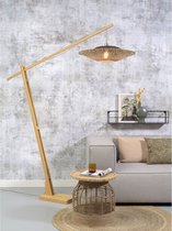 GOOD&MOJO Vloerlamp Kalimantan - Bamboe - 175x60x207cm - Scandinavisch,Bohemian - Staande lamp voor Woonkamer - Slaapkamer