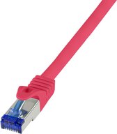 LogiLink C6A094S RJ45 CAT 6A S/FTP 10,00 m rouge 1 pc(s)