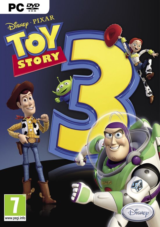 Disney PIXAR Toy Story 3 PC DVD ROM-hoes met Woody, Buzz Lightyear, Jessie en Alien.