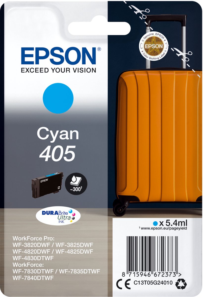 Epson 405 cyaan cartridge
