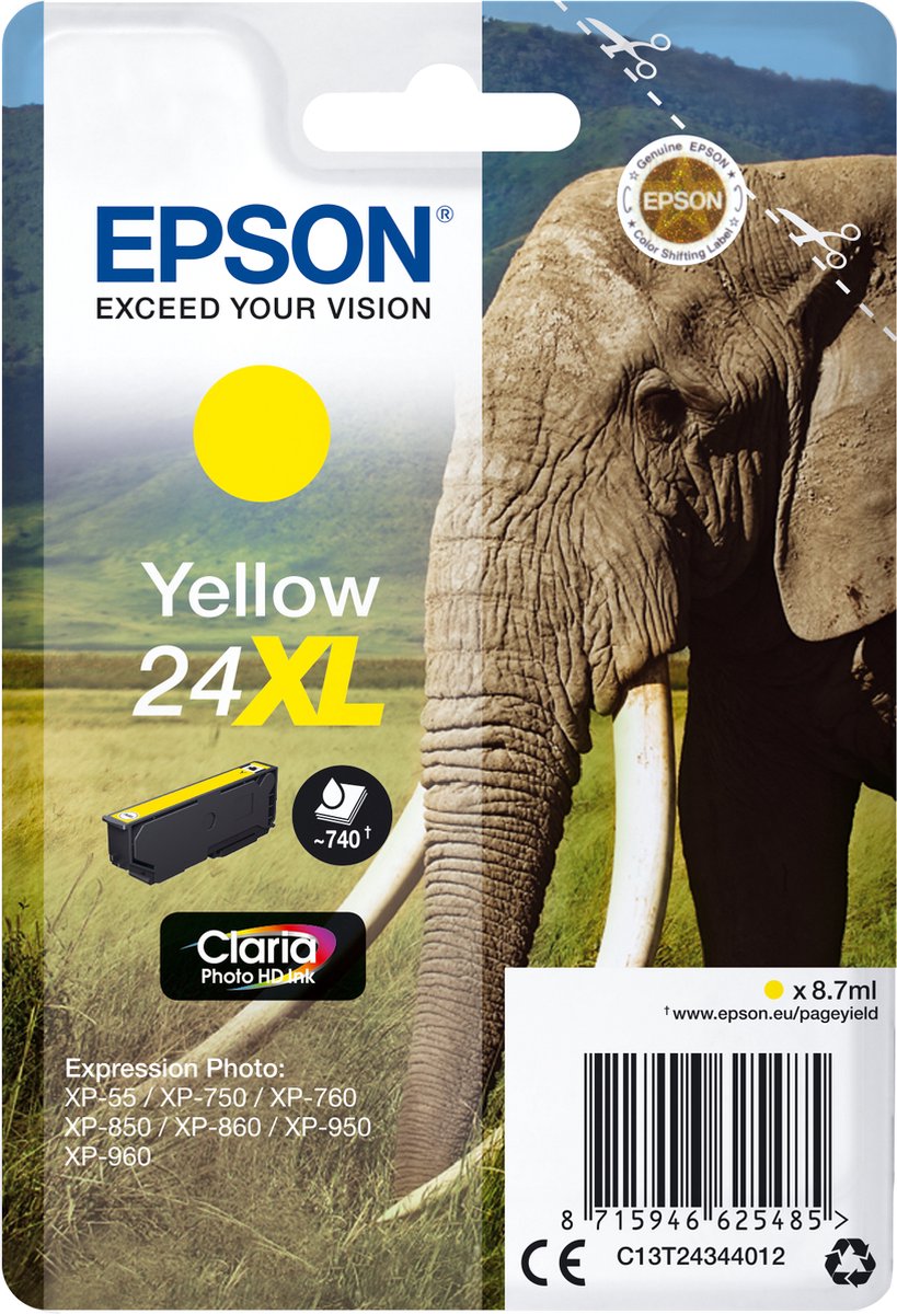 Epson 24 - Inktcartridge / Geel
