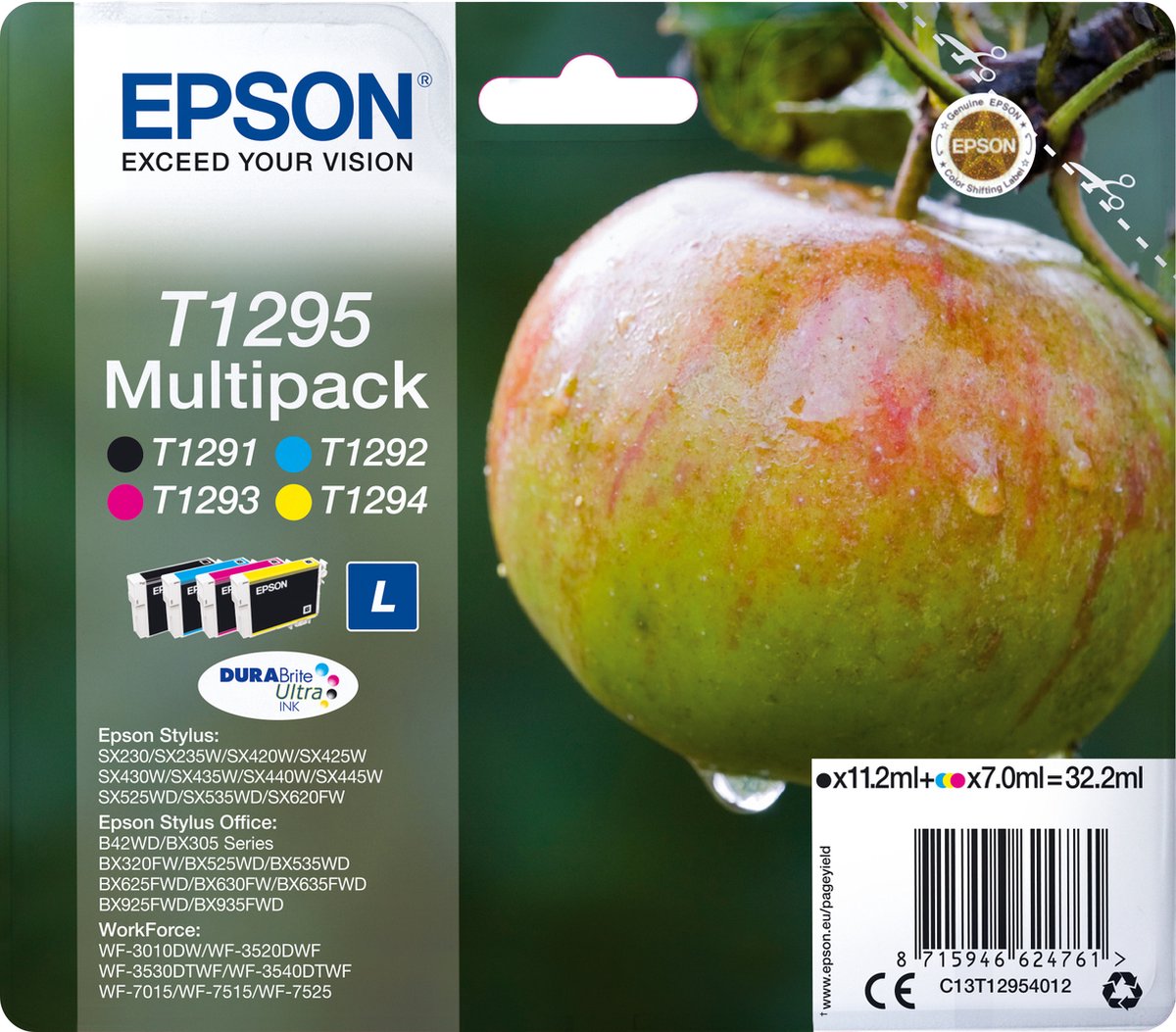 Epson T1295 Multipack Zwart En Kleur Cartridge
