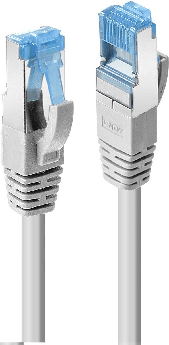 LINDY 47135 RJ45 Netwerkkabel, patchkabel CAT 6A S/FTP 3.00 m Grijs 1 stuk(s)