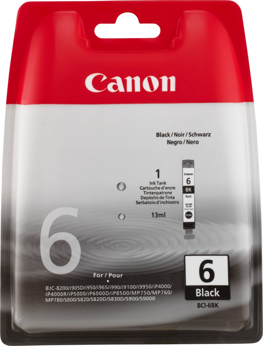 Canon BCI-6BK zwart cartridge