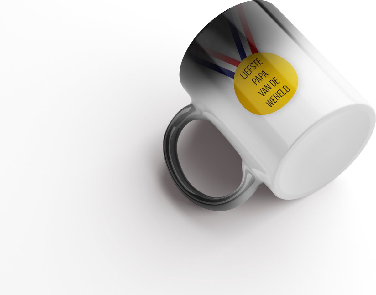 Magische mok: medaille Liefste papa van de wereld | Vaderdagcadeau