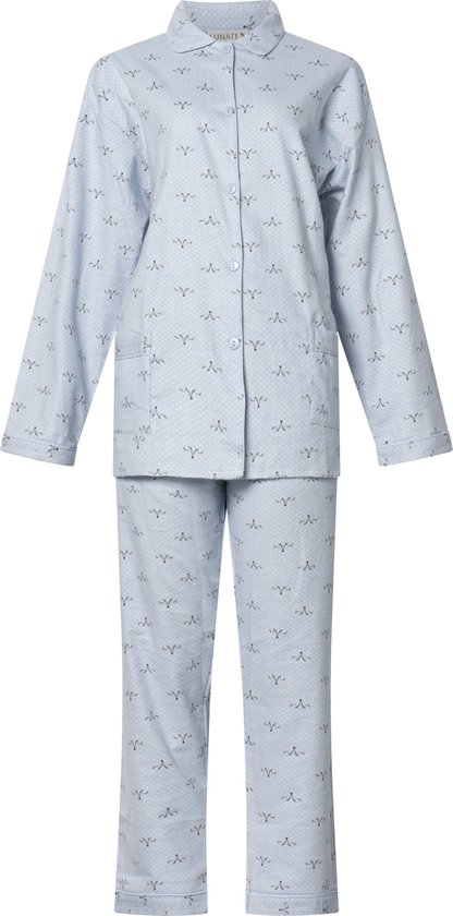 Cocodream Pyjama Femme Flanelle Imprimé Renard Grijs - Taille XL