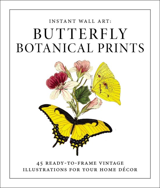Instant Wall Art  Butterfly Botanical Prints 45 ReadytoFrame ... - cover