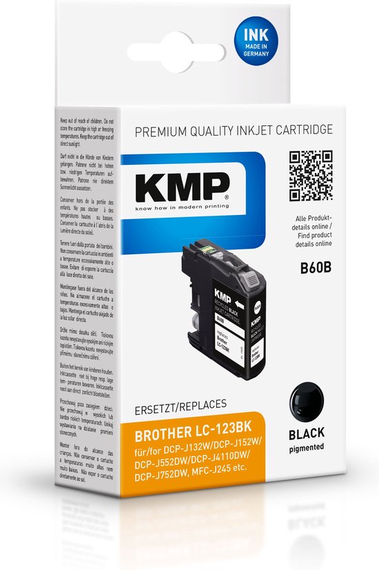 KMP B60B cartouche d'encre 1 pièce(s) Compatible Noir