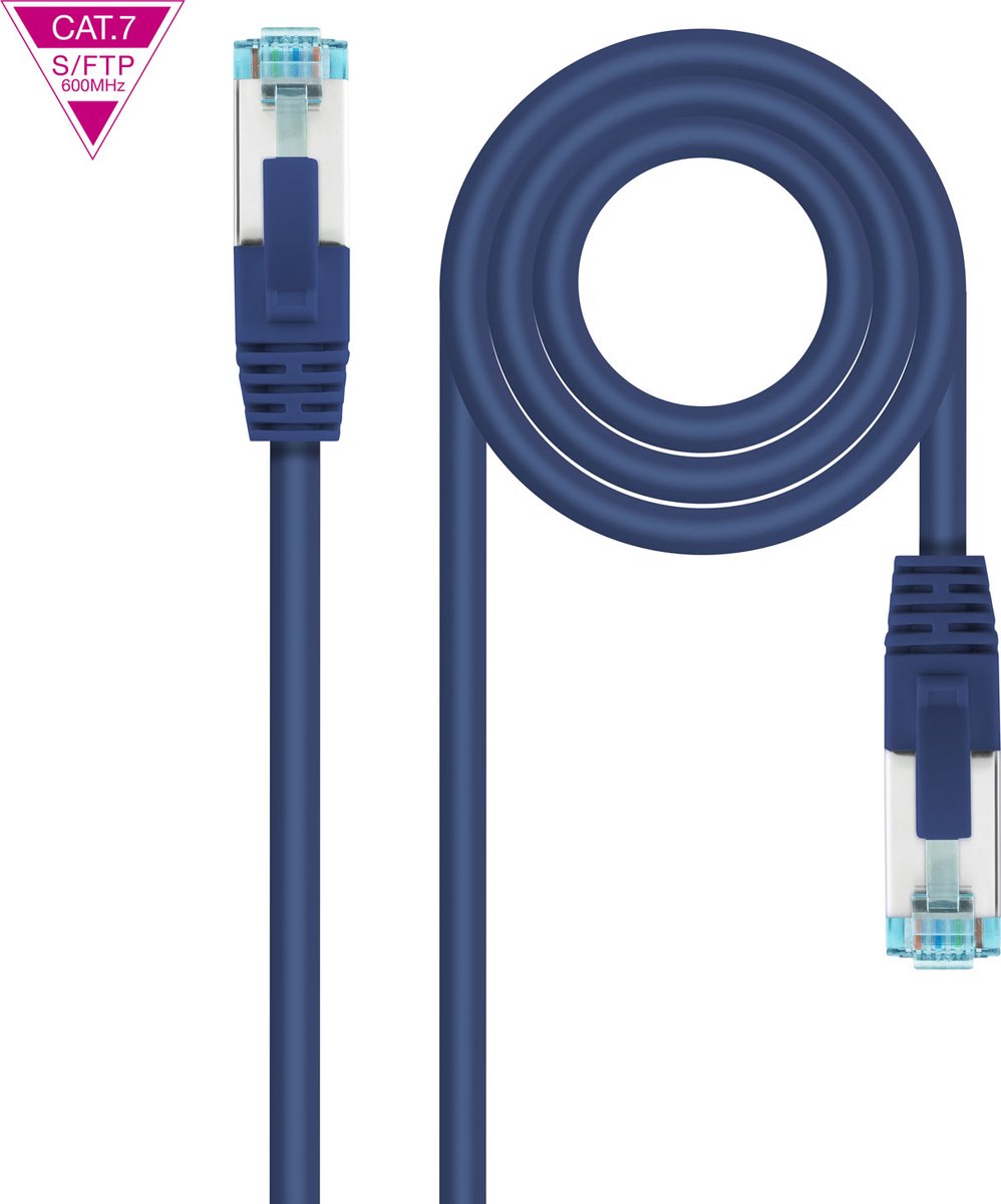 Nanocable 10.20.1700-L25-BL netwerkkabel Blauw 0,25 m Cat7 SF/UTP (S-FTP)