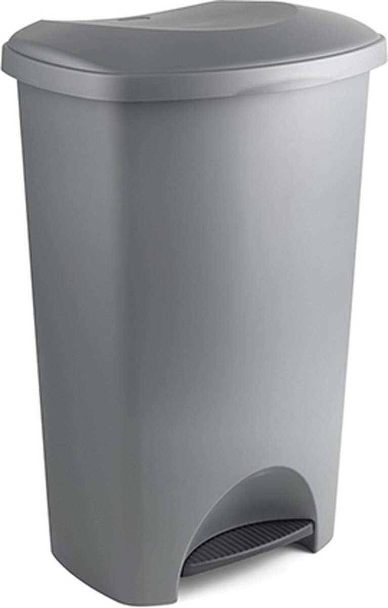 Pedaalemmer - Prullenbak - Afvalbak - 50 liter – Antraciet