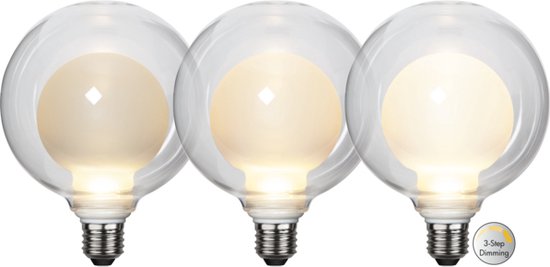 LED lamp E27 3.5W 2700K 350-190-55lm 3 staps dimbaar