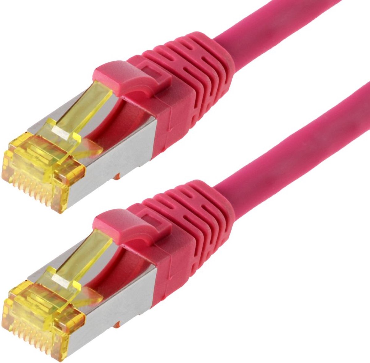 Helos S/FTP (PIMF) CAT 6a 20m netwerkkabel Cat6a S/FTP (S-STP) Magenta
