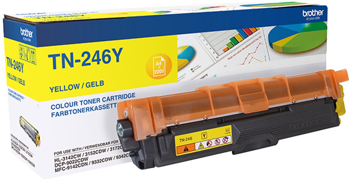 Brother TN-246Y - Tonercartridge / Geel