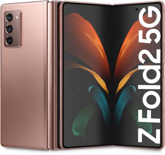 Samsung Galaxy Z Fold2 5G Vouwbare Smartphone 256GB Mystic Bronze, 7,6″ AMOLED, 120Hz, Dual Camera, 5G