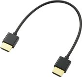 SpeaKa Professional SP-9076308 HDMI-kabel HDMI Aansluitkabel HDMI-A-stekker, HDMI-A-stekker 0.20 m Zwart Audio Return C