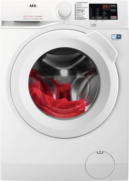 AEG L6FBI94BBW – 6000 série ProSense® – Machine à laver - Lave-linge - Label énergétique A - 9kg - NL/FR