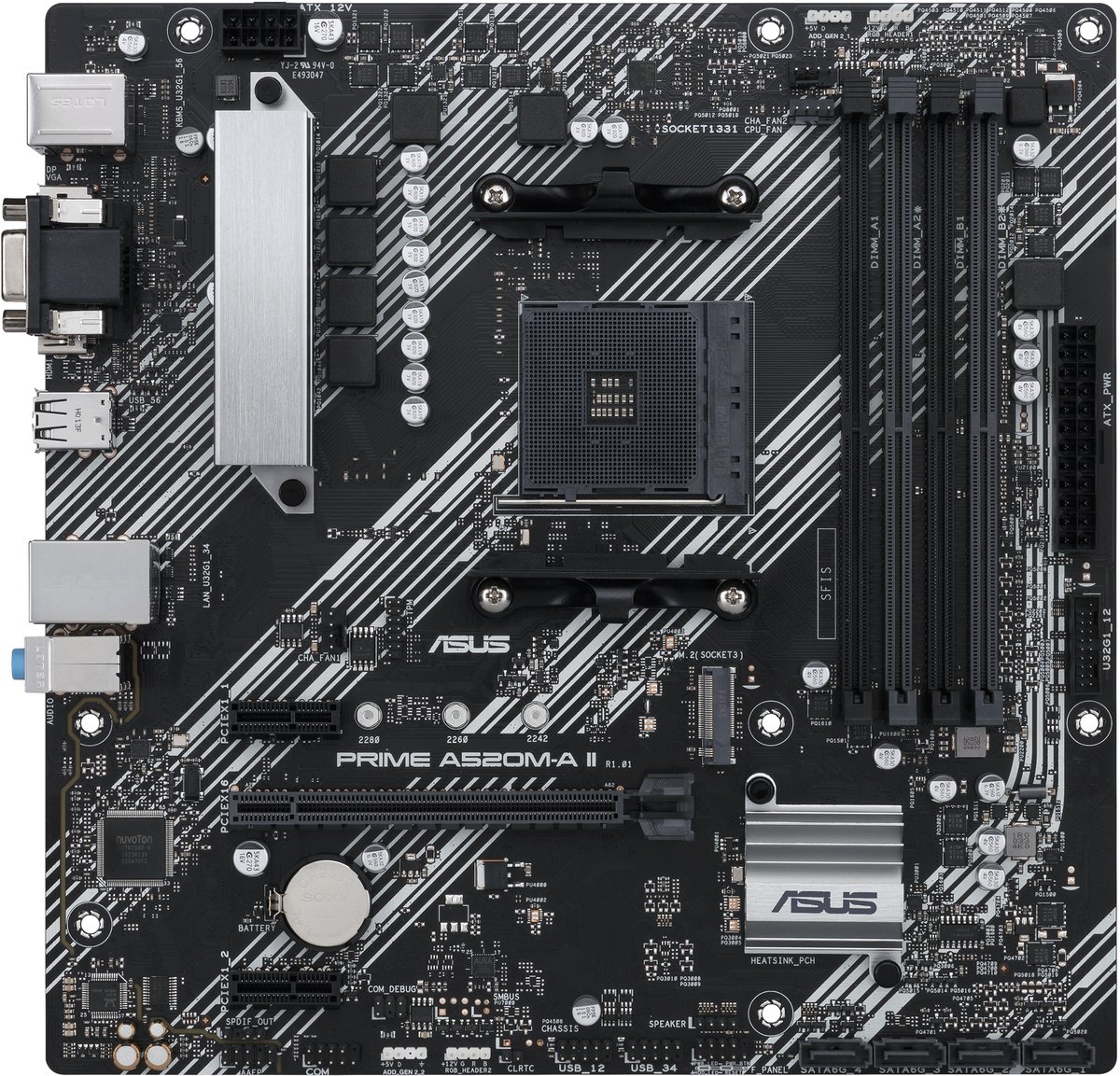 ASUS PRIME A520M-A II/CSM AMD A520 Socket AM4 micro ATX