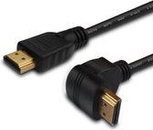 SAVIO CL-108 Kabel HDMI v2.0, 1,5m, hoek aansluiting, 90 graden, vergulde stekkers, high speed, ethernet/3D