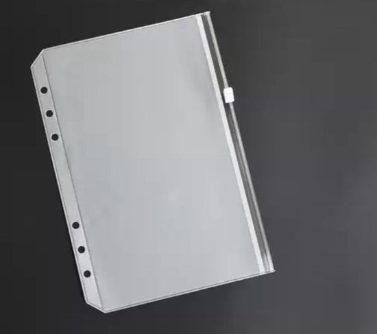A5 Zipperbag / Pocket + A5 Liniaal + A5 Tabbladen voor o.a. Filofax, Kalpa en Succes 6-Rings Losbladige  Organizers