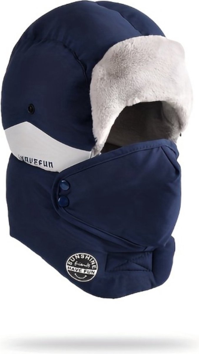 Bovista Wintermuts Heren Dames Volwassenen Muts Ski Mask Bivakmuts Balaclava Ski Masker Wintersport Full Face Mask Winter Masker Donkerblauw