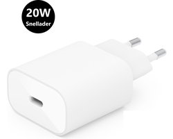 DISEV® 20W super snellader - Snellader - Snellader iphone - 20w USB C power Adapter - Oplader - USB C Oplader - Adapter USB C - USB C Lader - 20W - Universeel - wit