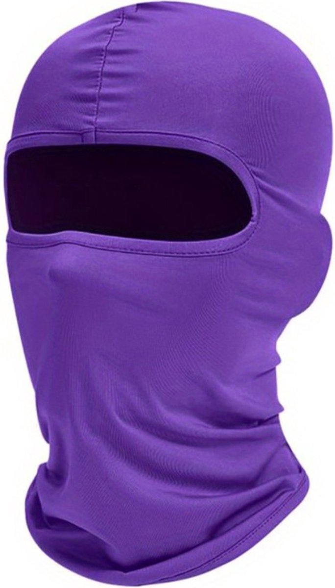 Bovista Ski Masker Ski Mask Balaclava Winter Masker Bivakmuts Full Face Mask Paars